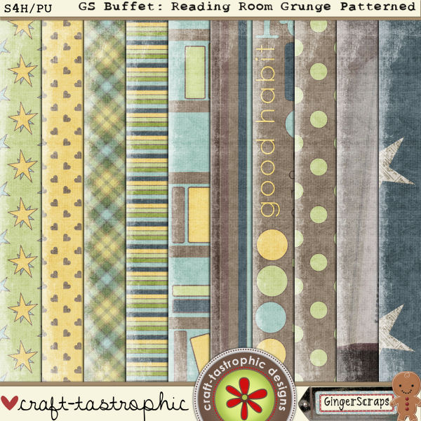 GS Buffet; Reading Room Grunge Patterns