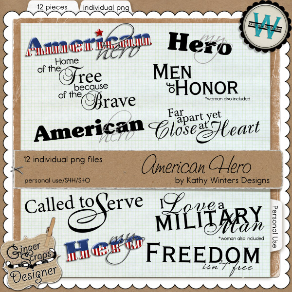 American Hero by Kathy Winters Designs