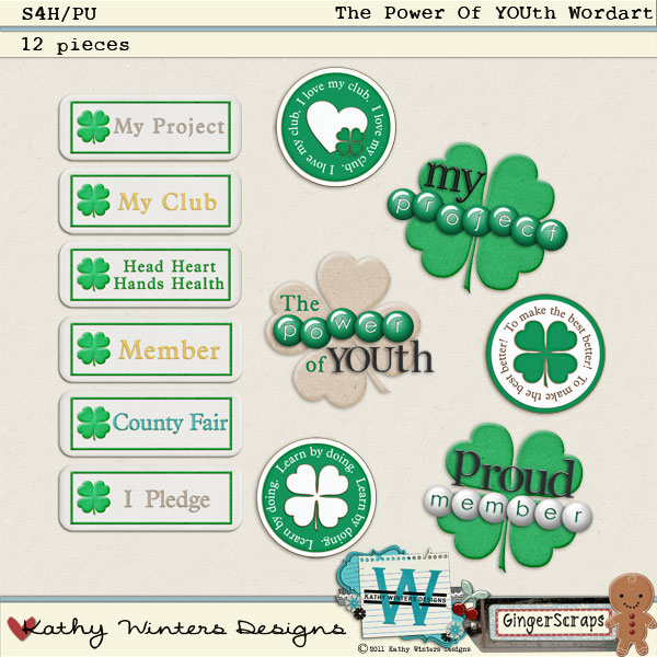 The Power of YOUth Wordart by Kathy Winters Designs