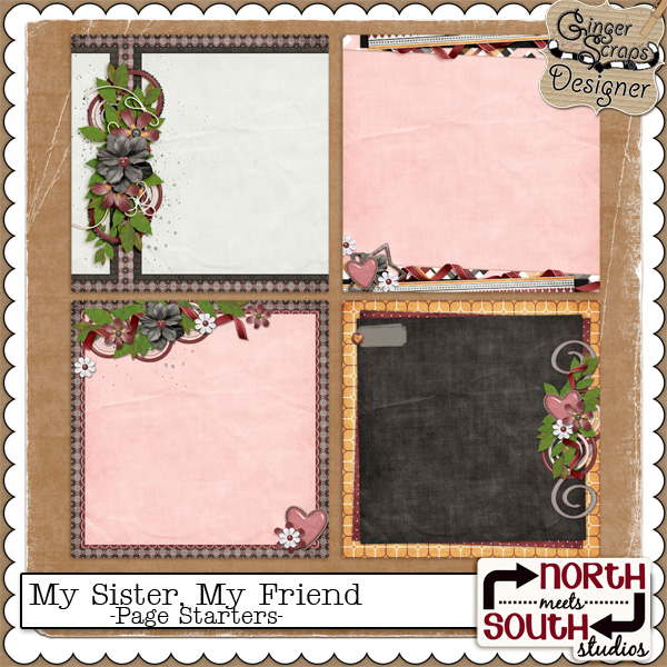 My Sister, My Friend {Page Starters} by North Meets South Studios