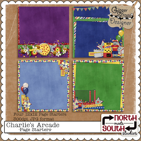 Charlie's Arcade {Page Starters} by North Meets South Studios