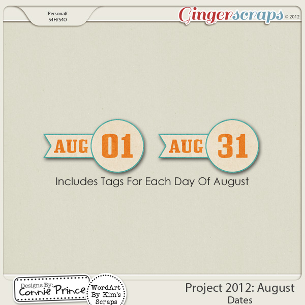 Project 2012:  August - Dates