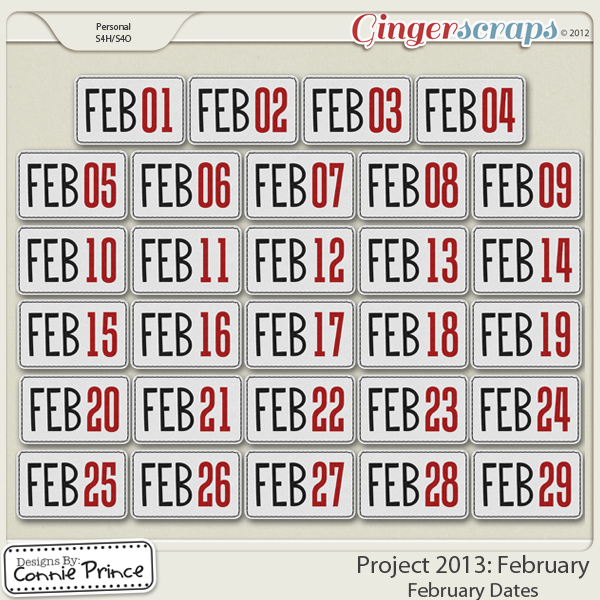 Project 2013: February - Dates