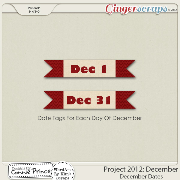 Project 2012: December  - Dates