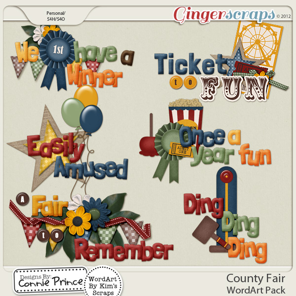 County Fair - WordArt Pack