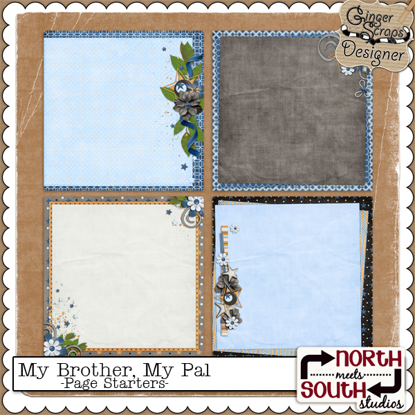 My Brother, My Pal {Page Starters} by North Meets South Studios