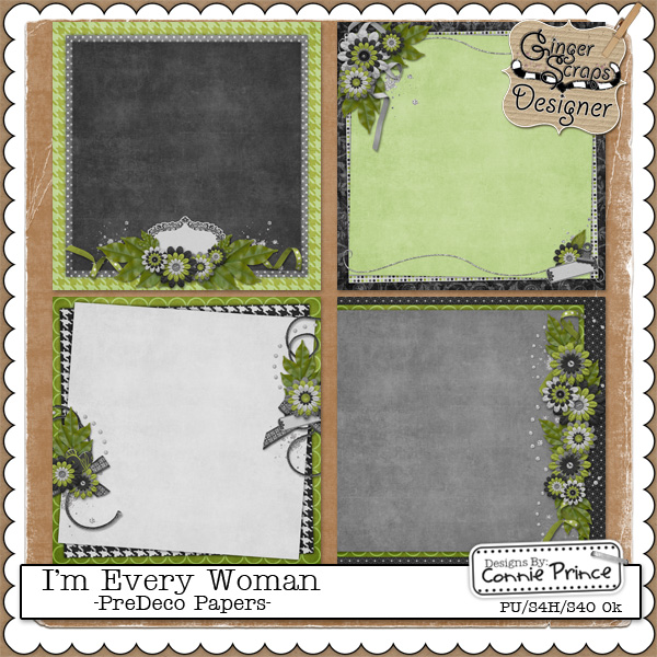 I'm Every Woman - PreDeco Papers