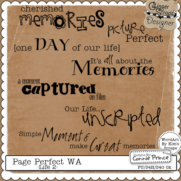 Page Perfect WordArt - Life #2