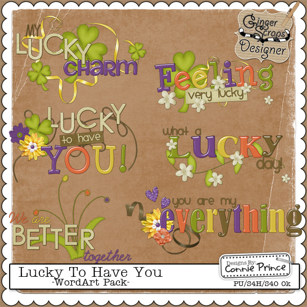 Lucky To Have You - WordArt Pack