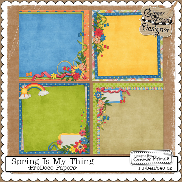 Spring Is My Thing - PreDeco Papers