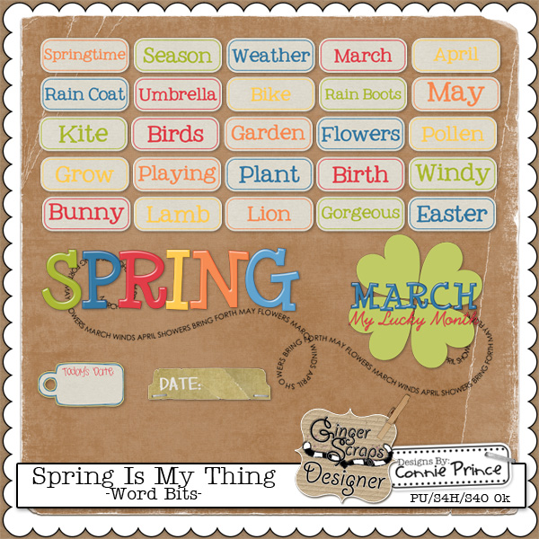 Spring Is My Thing - Word Bits