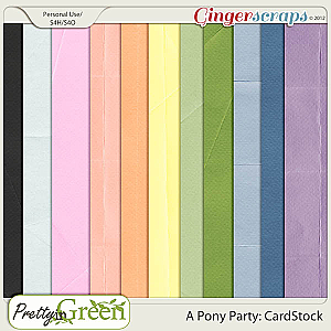 A Pony Party Card Stock