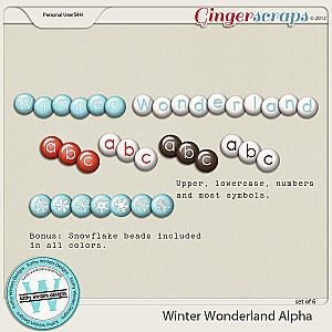 Winter Wonderland Bead Alpha by Kathy Winters Designs