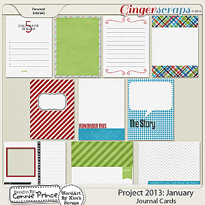 Project 2013: January - Journal Cards
