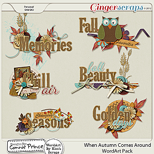 When Autumn Comes Around - WordArt