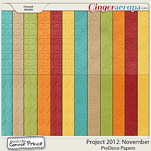 Project 2012: November - Embossed Papers