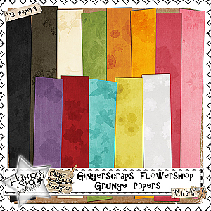 GingerScraps Flowershop - Grunge Papers