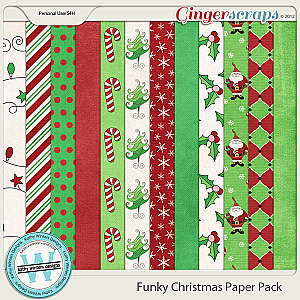 Funky Christmas Paper Pack