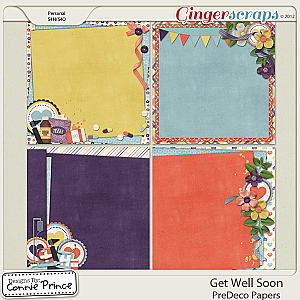 Get Well Soon - PreDeco Papers