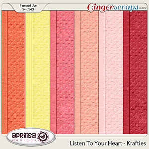 Listen To Your Heart Krafties - Aprilisa Designs