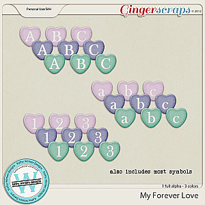 My Forever Love Alpha by Kathy Winters Designs