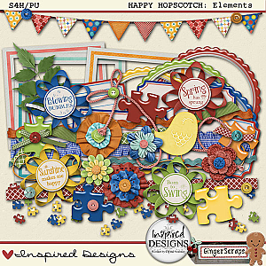 HAPPY HOPSCOTCH: Elements from Inspired Designs
