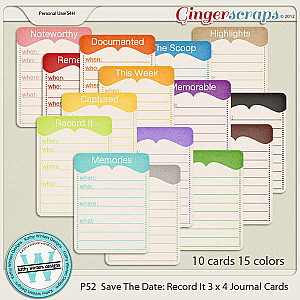 P52 Save The Date Record It