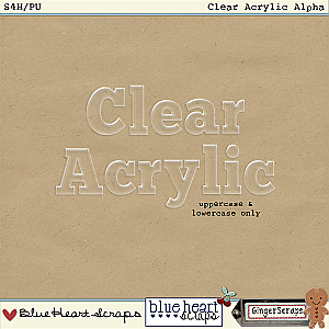 Clear Acrylic Alpha