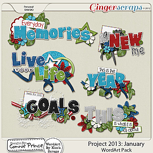 Project 2013: January - WordArt Pack