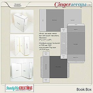 Book Box Hybrid Template by SandyPie Creations
