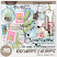 Raindrops & Bloom Digital Art Journal Bits by Just Because Studio