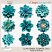 Fabric Flowers with pretty Centers