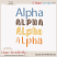 Included : Alphas
