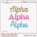 Included : Alphas