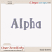 Included : Alpha