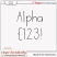 Included : Alpha