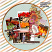 Market Days Elements Scrapbook Page by Carina