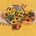 Paint Chips Fall Floral by Connie Prince