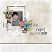 A Quiet Start Scrapbook Page by Carina