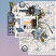 Feeling Blue scrapbook page by Lou