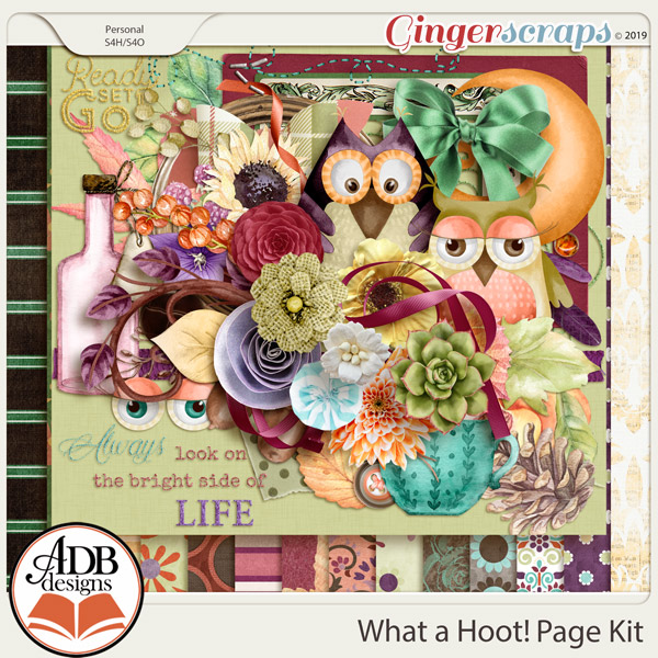 What a Hoot! Digital Scrapbooking Collection by ADB Designs