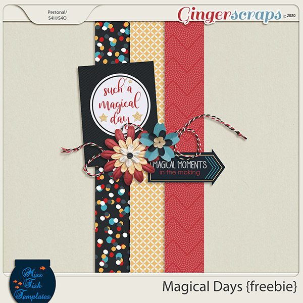 Magical Days Digital Scrapbook Kit by Miss Fish and Shepherd Studios