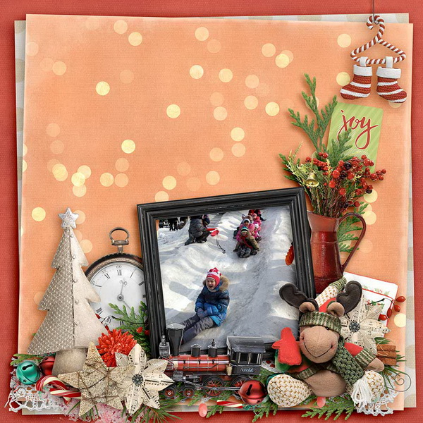 Christmas Memories by Snickerdoodle Designs: Layout by Norma