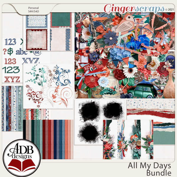 All My Days Digital Scrapbook Collection by ADB Designs