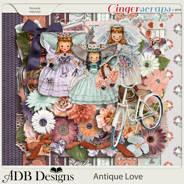 Antique Love Digital Scrapbook Collection by ADB Designs