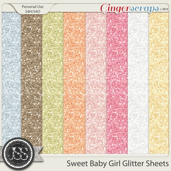 GingerScraps :: Bundled Goodies :: Sweet Baby Girl Digital Scrapbooking  Bundle