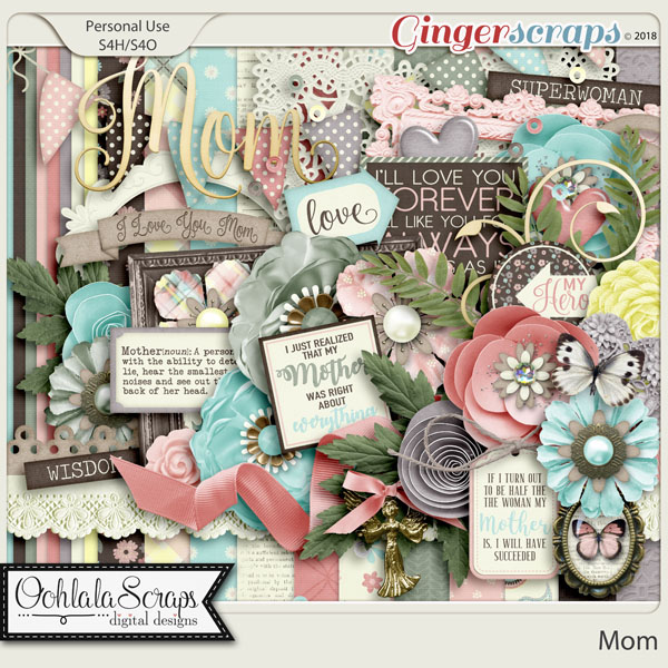 GingerScraps :: Kits :: Mom Digital Scrapbook Kit