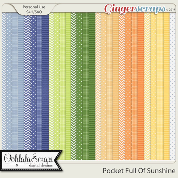 Playful Sunshine Digital Scrapbook Kit 