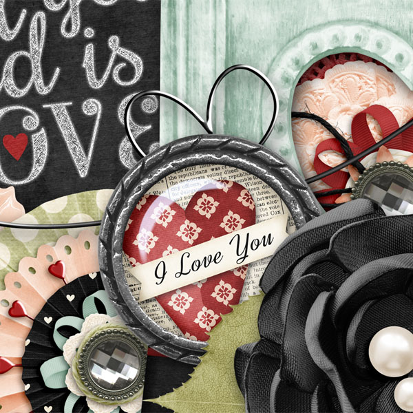 GingerScraps :: Kits :: Love Is Digital Scrapbook Kit