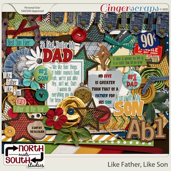 Like Father Like Son Collab Kit by North Meets South Studios